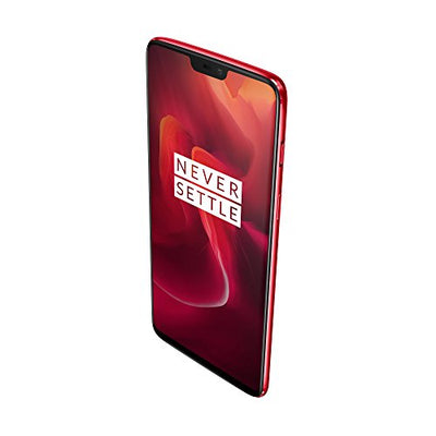 OnePlus 6 Smartphone (15,95 cm (6,28 Zoll) 19:9 Touch-Display, 128 GB interner Speicher, Android 8.1 Oreo/Oxygen OS 5.1), Rot