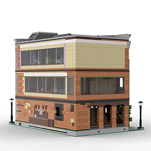 OLOK Modular Haus Modell Bausatz, MOC-79570, 4642 Klemmbausteine Modular 3-layer Haus Freunde Wohnung Modell Bausteine, Kompatibel mit Lego Creator