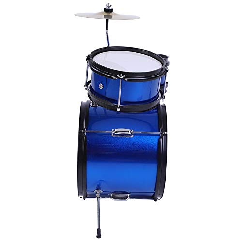 【𝐎𝐬𝐭𝐞𝐫𝐟ö𝐫𝐝𝐞𝐫𝐮𝐧𝐠𝐬𝐦𝐨𝐧𝐚𝐭】 mit Installationshalterung Set Kid Drum Kit, musikalische Ausbildung Children Drum Kit, professionelles Metal Weihnachtsgeschenk zum Spielen für Anfänger