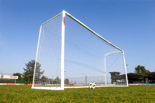 POWERSHOT® Fußballtor 5 x 2 m - 100% WETTERFEST - mit Klicksystem - uPVC (5 x 2 m mit Tasche)