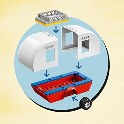 LEGO 10777 Disney Mickys und Minnies Campingausflug, Wohnmobil mit Disney Figuren: Minnie, Micky Maus und Pluto Hund, für Kinder ab 4 Jahre