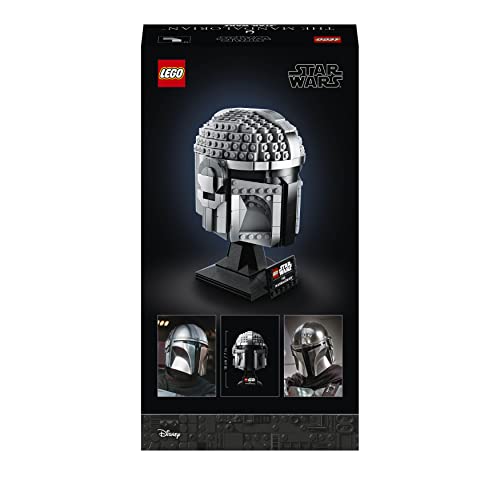 LEGO 75328 Star Wars Mandalorianer Helm Modell, Sammlerstück Zimmer-Deko und EIN tolles Geschenk für Erwachsene, Bausatz, Männer, Frauen, Mama, Papa, Sammler-Geschenkidee