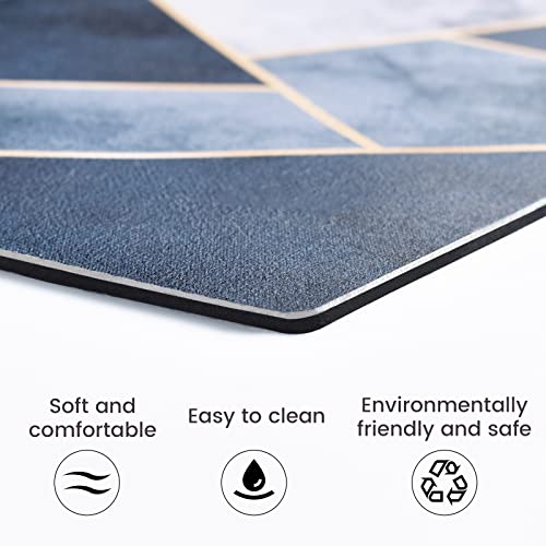 Super Absorbent Floor Mat, 40X60 cm rutschfeste Mikrofaser Badematten Home, Schnelltrocknende Badezimmerteppich Absorbierend Badteppich, Waschbar Badvorleger for Bathroom, Duschvorlege