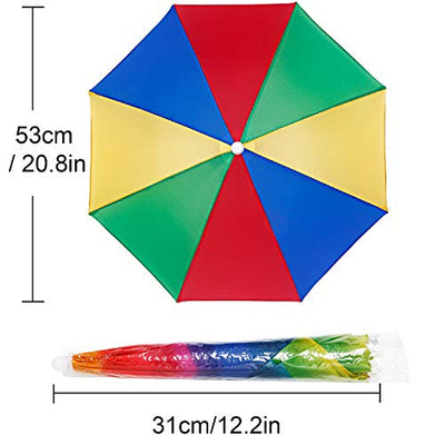 3 Stück Regenschirmhüte Camouflage Regenschirm Hut Kopf Schirmhut Schirm Kappe Fischerhut Strandschirm Stirnband