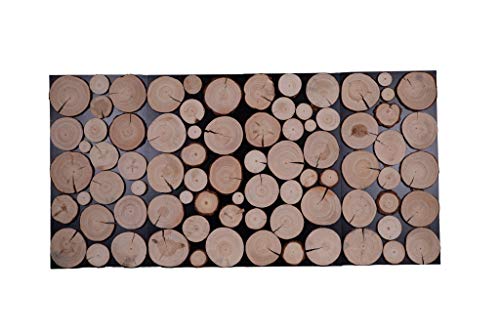 Holzpaneel Kiefer Wandpaneele Wandverkleidung Holzwand 3D Kaminholz ab 0,58 bis 1,74 m² (PSDM Paneele 6x / 1,74 m²)