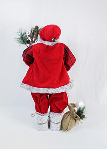 Weihnachtsmann Deko Figur 60cm Nikolaus Weihnachten Weihnachtsdeko (#7942 Lutz)