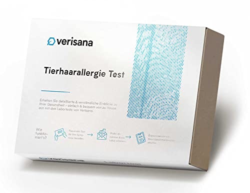 Tierhaarallergie Test – Hunde und Katzen – Selbsttest bequem für zu Hause – Inkl. Laborbericht – Verisana