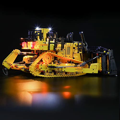 BRIKSMAX Led Beleuchtungsset für Lego Technic Appgesteuerter Cat D11 Bulldozer - Compatible with Lego 42131 Bausteinen Modell - Ohne Lego Set