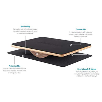 Plankpad PRO – interaktiver Ganzkörper-Trainer & Balance Board - Plank Bauchmuskel Trainer inkl. Smartphone-App mit Spielen & Workouts – Fitness-Hometrainer für die ganze Familie