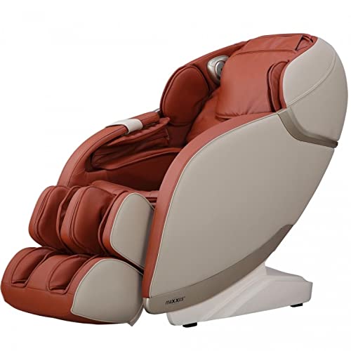 MAXXUS Massagesessel MX 8.0z - 6 Massageprogramme, 20 Airbags, mit Zero-Gravity, Wärmefunktion, Bluetooth, Shiatsu Massage, Verstellbar, Braun - Fernsehsessel, Massagestuhl für Ganzkörper, Relaxsessel