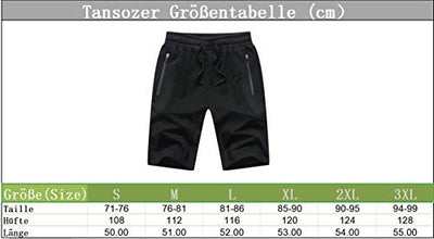 Tansozer Kurze Hosen Herren Mit Taschen Shorts Herren Sommer Sport Gym Shorts Jogginghose Herren Kurz Sweat Kurze Hose MäNner Jogging Shorts Dunkelgrau XL