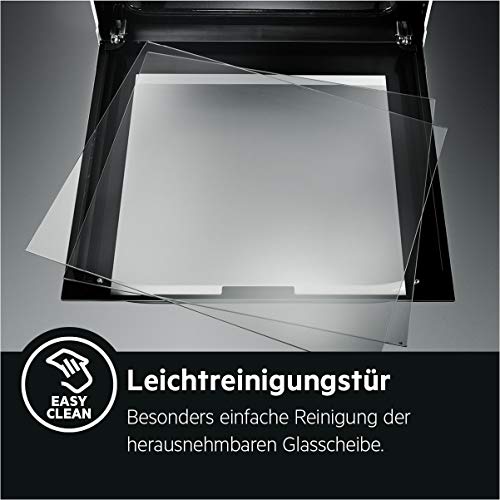 AEG BEB435020M Einbau-Backofen / Aqua-Reinigungsfunktion / Touch-Bedienung / Grillfunktion / Display mit Uhr / A+