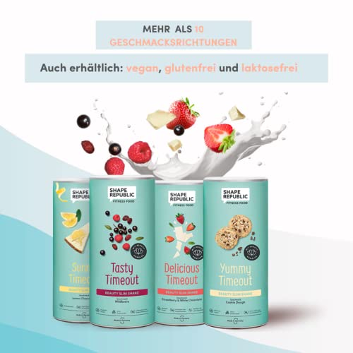 Shape Republic Eiweißshake zum Abnehmen | Eiweißpulver Kirsche Joghurt 14 Mahlzeiten | Ideal als Proteindrink oder vollwertige Mahlzeit | Protein Shake glutenfrei