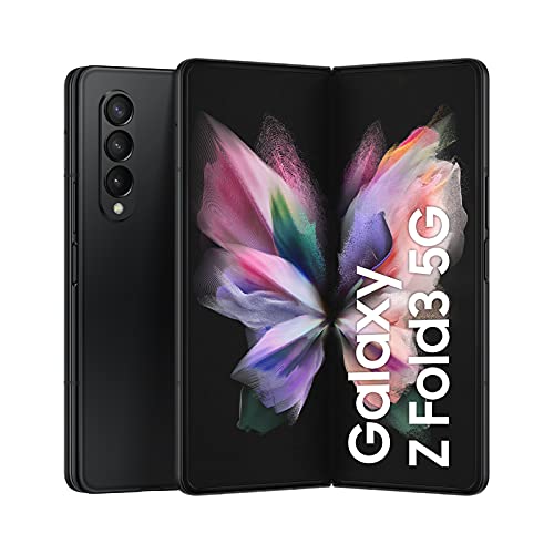 Samsung Galaxy Z Fold3 5G, faltbares Handy ohne Vertrag, flexibles, großes 7,6 Zoll Display, 512 GB Speicher, in Phantom Black inkl. 36 Monate Herstellergarantie [Exklusiv bei Amazon]