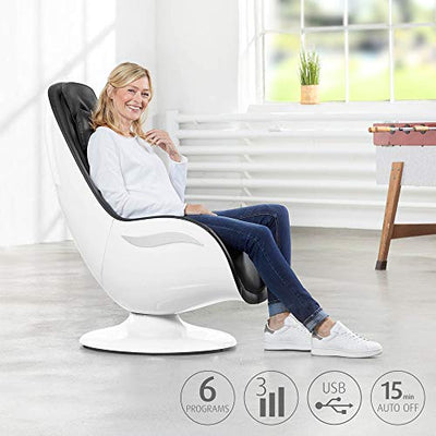 medisana RS 650 Lounge Chair, Massagestuhl mit 6 verschiedenen Massagearten und Nackenmassage, Schwedische Massage mit 3 Intensitätsstufen und USB-Ladeanschluss