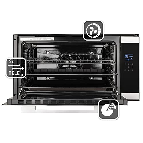 KKT KOLBE/Einbau-Backofen 90cm / 96L / 3,4kW / Drehspieß/Pizzafunktion/Grill/Umluft/Heißluft/Teleskopauszüge / EB9105ED