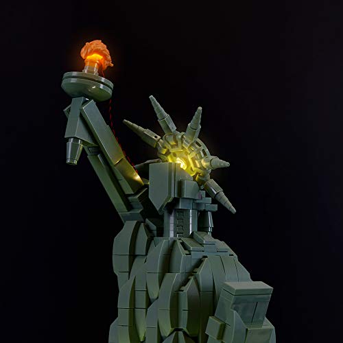 BRIKSMAX Led Beleuchtungsset für Architecture Freiheitsstatue, Kompatibel Mit Lego 21042 Bausteinen Modell - Ohne Lego Set