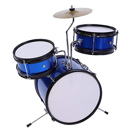 【𝐎𝐬𝐭𝐞𝐫𝐟ö𝐫𝐝𝐞𝐫𝐮𝐧𝐠𝐬𝐦𝐨𝐧𝐚𝐭】 mit Installationshalterung Set Kid Drum Kit, musikalische Ausbildung Children Drum Kit, professionelles Metal Weihnachtsgeschenk zum Spielen für Anfänger