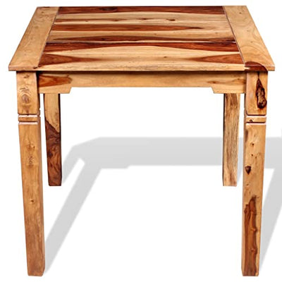 vidaXL Sheesham-Holz Massiv Esszimmertisch Vintage-Stil Küchentisch Esstisch Speisetisch Holztisch Tisch Massivholztisch Palisander 82x80x76cm