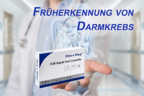 One+Step Darmtest Schnelltest I Komplettes Set zur Früherkennung I FOB Selbsttest für Darmgesundheit I Darmkrebs I Darmbakterien I Darmkur I Darmvorsorge