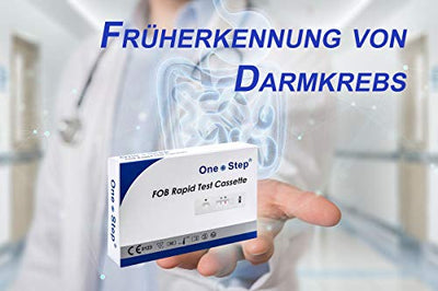 One+Step Darmtest Schnelltest I Komplettes Set zur Früherkennung I FOB Selbsttest für Darmgesundheit I Darmkrebs I Darmbakterien I Darmkur I Darmvorsorge