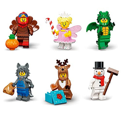 LEGO 71036 Minifiguren Serie 23 - 6er Pack, Limitierte Auflage 2022, Überraschungstüte mit 6 zufällig ausgewählten Minifiguren von 12