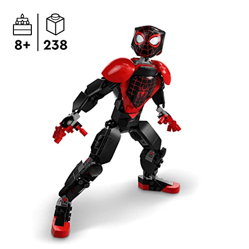 LEGO 76225 Marvel Miles Morales Figur, voll bewegliches Action-Spielzeug, sammelbares Spider-Man Set, Spielzeug für Jungen und Mädchen