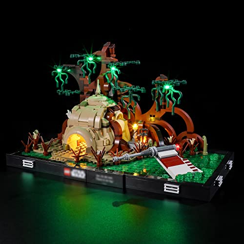 LIGHTAILING Licht-Set Für Lego 75330 Jedi Training on Dagobah - Diorama Bausteinen Modell - Modell Set Nicht Enthalten