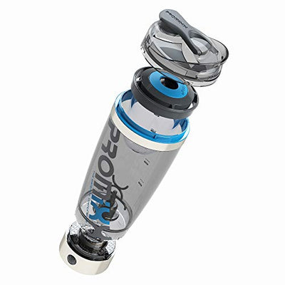 PROMiXX iX-R Elektrischer Eiweiß Shaker/Protein Shaker/USB wiederaufladbar | mit integriertem Proteinbehälter | mit Edelstahl-Trim 600ml