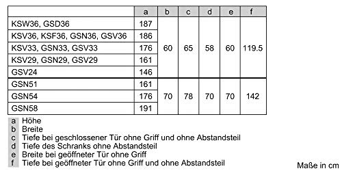 Bosch KAN95VLEP Europäischer Side-by-Side Kühlschrank, 186 x 120 cm, 346L Kühlen + 242L Gefrieren, VitaFresh längere Frische, NoFrost nie wieder abtauen, LED-Beleuchtung gleichmäßige Ausleuchtung