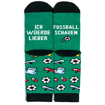 Ich Würde Lieber Ein Lustiges Socken Geschenke für Männer und Frauen - Fußball