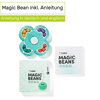 CUBIDI® Original Magic Bean - Flower, Grün | Spannendes Knobelspiel für Kinder und Erwachsene | Geschicklichkeitsspiel für Mädchen und Jungen ab 6 Jahren