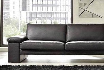 Leder-Sofa, Couch Ecksofa Milano, Eckcouch, Sofagarnitur Wohnlandschaft mit Armteil-Funktion, NEU