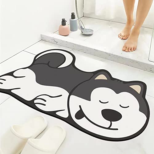 Badematte rutschfest,Absorbierende Badvorleger Waschbar Badteppich Badezimmerteppich für Badewanne, Dusche, Badezimmer, Softmath Badematten Super Absorbent Floor Mat