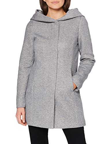 VERO MODA Damen Mantel Verodona 10202688 light grey melange S