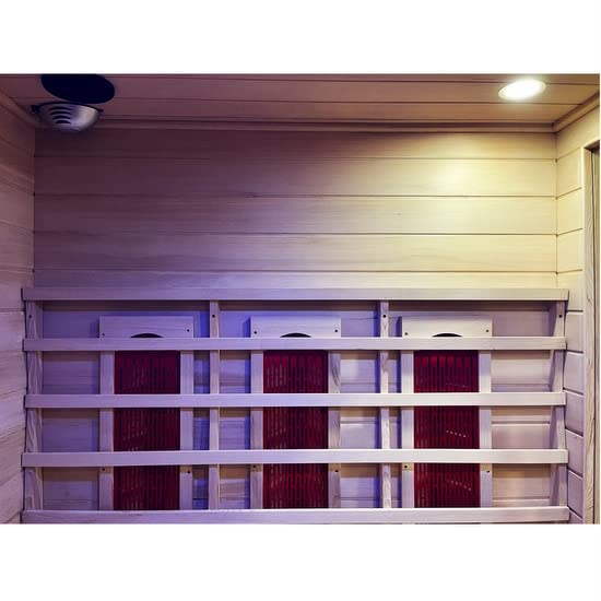 Bagno Italia Infrarot-Sauna für 6 Personen 180 x 140 cm mit Funk-Farblichttherapie Aromatherapie Ozonotherapie