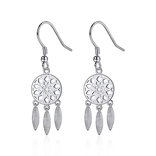 ChicSilver Sterling Silber Traumfänger Ohrringe Boho rustikale Schmuck für Frauen Mädchen Hoffnung Traum Geschenk ethnischen baumeln Ohrring…