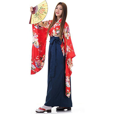 PRINCESS OF ASIA Hochwertiges Japan Damen Geisha Samurai Kriegerin Kimono Outfit Kostüm Hanfu Kleid Tamiko aus Baumwolle & Satin