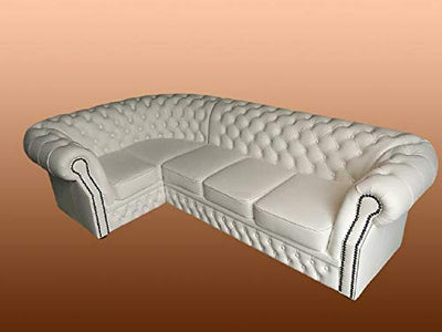 JVmoebel Ecksofa Sofa Ledersofa Polster Couch Eck Garnitur Chesterfield Wohnlandschaft