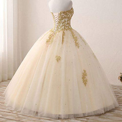 Zorayi Damen Elegante Liebsten Lang Tüll Formellen Abendkleid Ballkleid Hochzeitskleider Weiß Größe 38