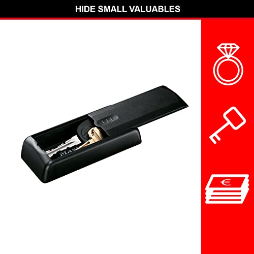 MASTER LOCK Magnetischer Schlüsselkasten [Autoschlüssel safe] 207EURD – Ideal, um Autoschlüssel zu verstecken, Schwarz, 11,9 cm x 5,1 cm x 2,9 cm