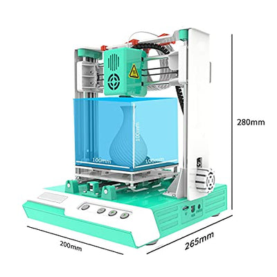 Desktop-Mini-3D-Drucker Easythreed K1 Mini-3D-Drucker-Kit 100X100X100mm Drucken für Bildung und Familie, Halloween- und Weihnachtsgeschenke für Kinder(UK)