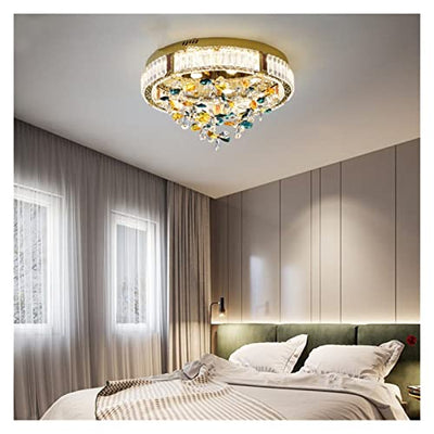 Wall Lighting Modern, Moderne LED-Kronleuchterlampe, Luxus-Deckenleuchten, bunte Kristall-Deckenlampe, kompatibel mit Wohnzimmer, Esszimmer, Kinderzimmer, Beleuchtung, LED-Leuchten in Gold, moderne LE