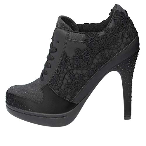 MISSY ROCKZ Yes I Rockz Sparkling Black, Größe:EU 42 / UK 9 / US 11, Absatz:10.5 cm