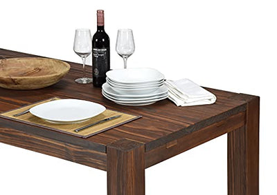 Esstisch 120x80cm Rio Bonito B- Ware Farbton Cognac braun Pinie Massivholz geölt und gewachst Holz Tisch für Esszimmer Wohnzimmer Küche, Optional: passende Bänke und Ansteckplatten