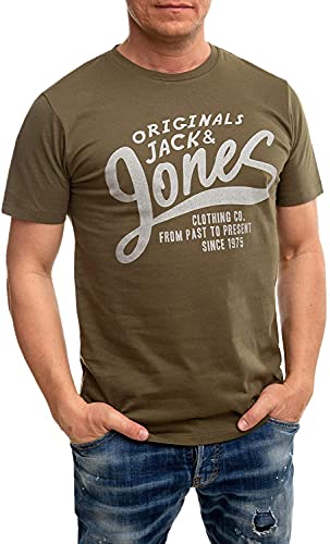 Jack and Jones Herren T-Shirt 5er Set Tshirt für Männer (Regular Fit Lauritz 5er, M)