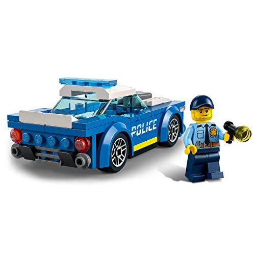 LEGO 60312 City Polizeiauto, Polizei-Spielzeug ab 5 Jahren, Geschenk für Kinder mit Polizisten-Minifigur, Abenteuer-Serie, kreatives Kinderspielzeug für Jungen und Mädchen