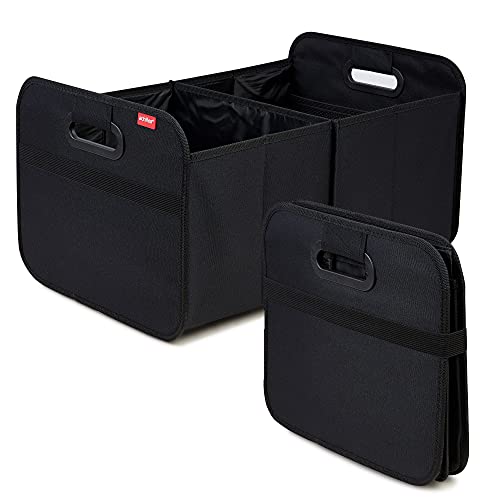 Achilles Auto Faltbox, Kofferraumtasche faltbar, Einkaufstasche, Kofferraum-Organizer, Autotasche, Falt-Korb, Falttasche, Kofferraumtasche, Aufbewahrung Taschen, Box, 50 cm x 32 cm x 27 cm (Schwarz)