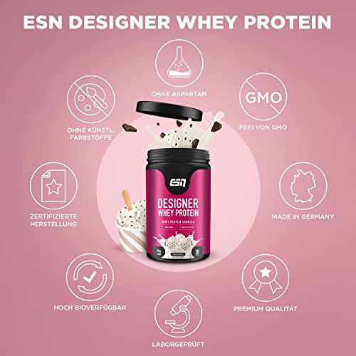 ESN Designer Whey, 908g Dose Stracciatella, Protein Pulver