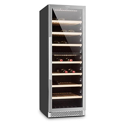 Klarstein Alleinversorger - Standkühlschrank, Kühlschrank, 90 L, 82 cm hoch, 7 L Eisfach, Gemüsefach, Edelstahltür, Türanschlag wechselbar, silber